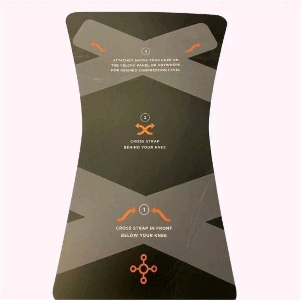 TOMMIE COPPER 2-Pack Black Compression Knee Sleeves w/ Adjustable Straps - Large - Picture 5 of 7